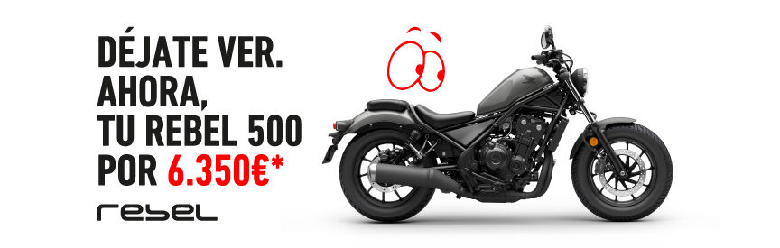 Honda Rebel500 en color negro