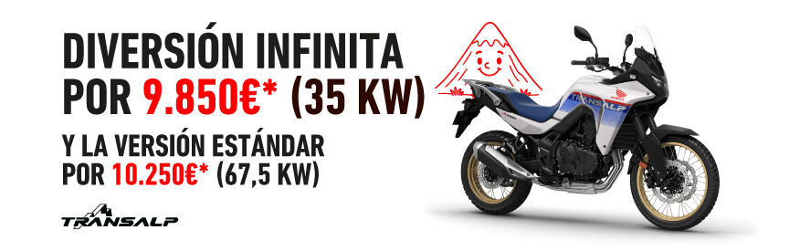 Honda Transalp en color blanco