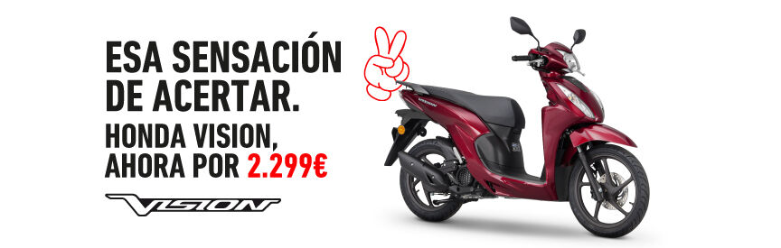 Honda Vision110 color rojo