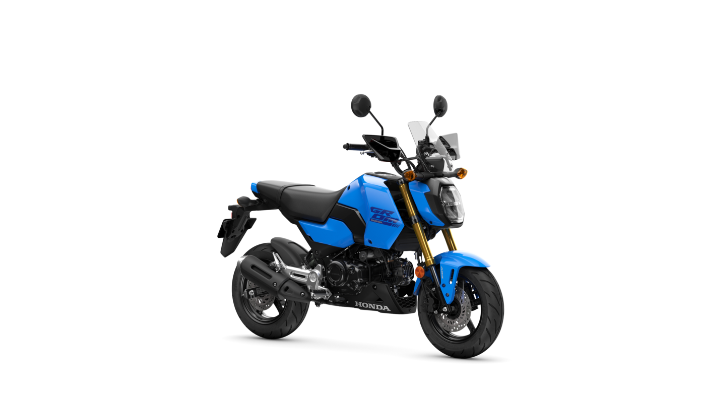 Honda MSX125 Grom azul con el Pack Comfort