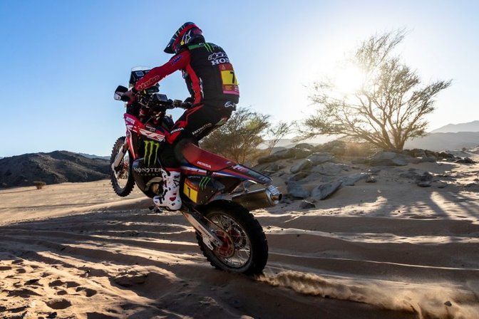 Dakar 2019 Honda dia 10 etapa 9 motorista duna