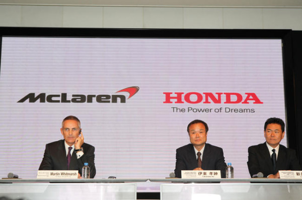 Conferencia de Prensa conjunta Honda & McLaren donde se anunció el regreso de Honda a la F1.