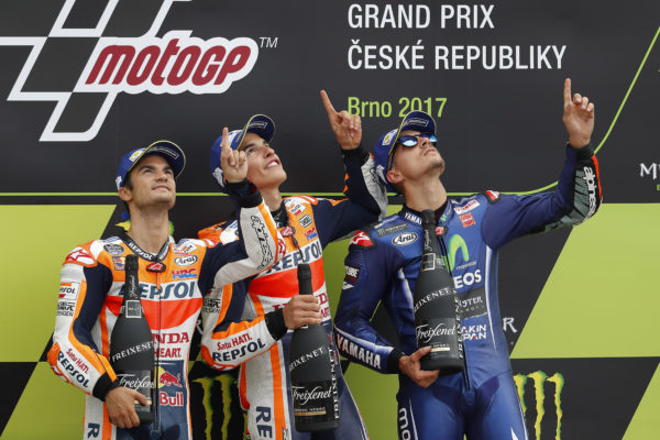 Honda, MotoGP, Gran Premio de la República Checa, Brno, Marc Márquez, Dani Pedrosa, HRC, Ángel Nieto