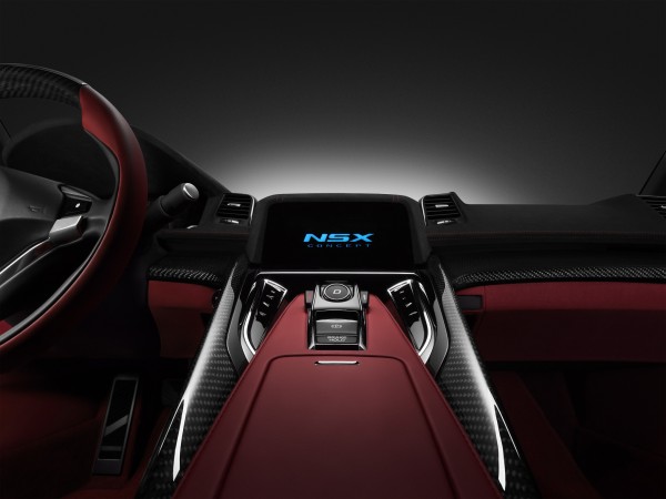 Imagen del interior del Honda NSX Concept