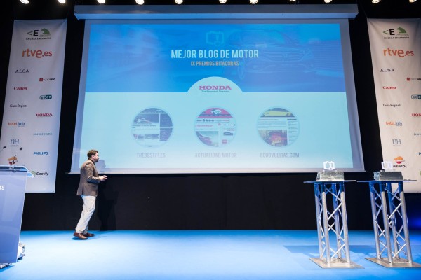 Honda ha sido el patrocinador de la categoría Mejor Blog Motor de los Premios Bitácoras 2013
