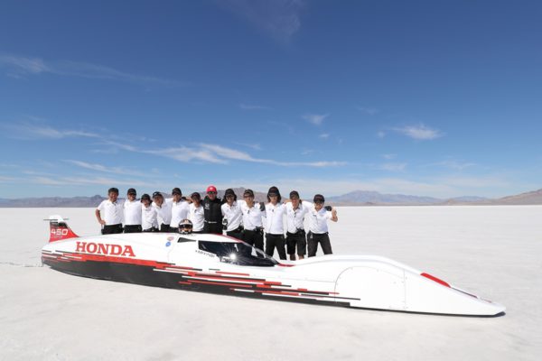 Engineers from Honda R&D in Japan posted a new FIA Land Speed Record and broke the speed record for a Honda-powered automobile last week in Bonneville, Utah.